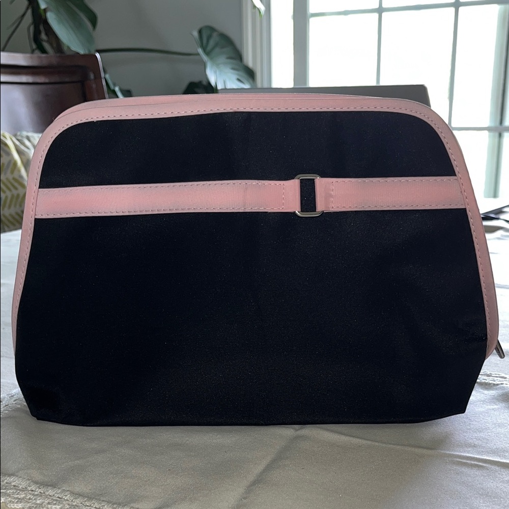 Lancome Elegant Black and Pink Travel Bag